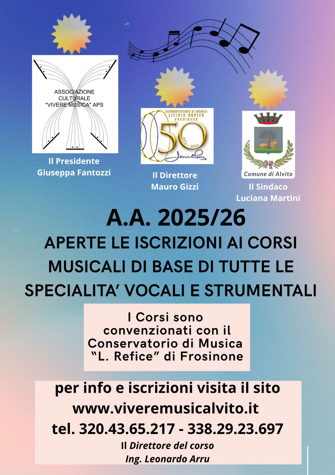 Iscrizioni ai Corsi Musicali di Base – A.A. 2025/2026
