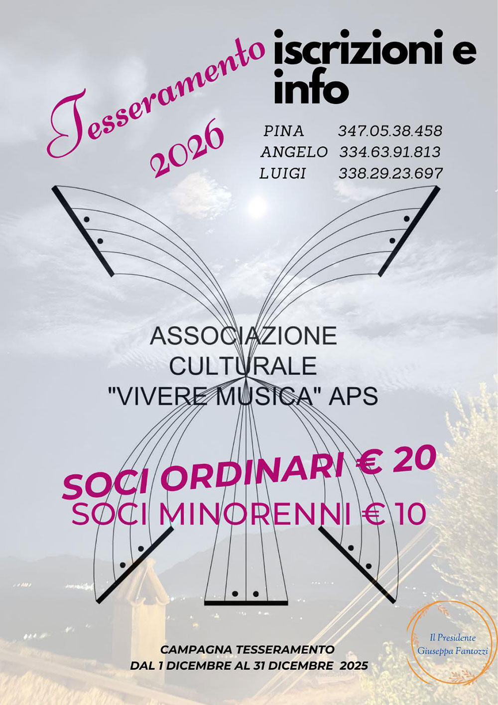 Campagna Tesseramento 2026 – Associazione Culturale “Vivere Musica” APS