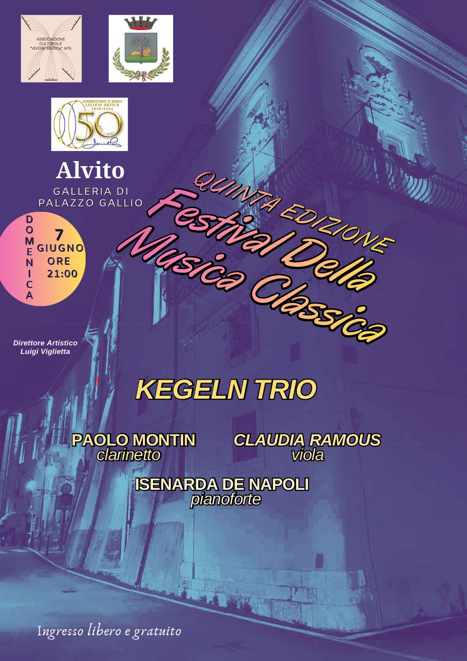 Festival della Musica Classica 2026: il Kegeln Trio protagonista ad Alvito